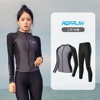 Unisex UV Protection Rash Guard Set Diving Surfing Snorkeling With Long Sleeve Top Pants XL fits 120-140 lbs