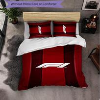 F1 Pattern Microfiber 3Pcs Bedding Set Decor Duvet Cover Set For Bedroom Home Use 140cm*210cm