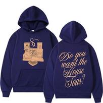 Do You Want The House Tour Sabrina Carpenter Vintage Print Hoodie Men Wome Pullover Long-sleeved Fashion Sweatshirt Tops S beige