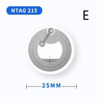 20 Pcs Rewritable NFC Chip Sticker Tags High Sensitive Optional 213 215 216 for Event Ticket Checking Scenarios E