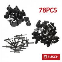 78X Fender Flare Fastener Kit For Jeep Wrangler X Sport Utility 2D 2008-2011 black