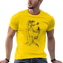 Salvadoro Dali Du veikėjai 1935 m. Marškinėliai Būtini Marškinėliai Palaidinė Per dydžio Grafika Juodi Marškinėliai Unisex S yellow