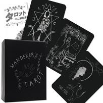 Taro skaitymas Japoniškas instrukcijų vadovas Autentiškas Taro 78 kortos Klajūno Taro, Instrukcijos, Pridedamos, Kortos, gray