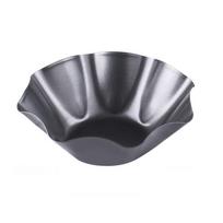 Flower Shaped Carbon Steel Tortilla Shell Pans Functional Nonstick Tortilla Pan Baking Tray for Healthier Taco Salad L black