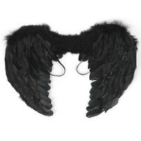 Vienos spalvos angelo sparnų Helovino kostiumas vaikams ir suaugusiems su reguliuojama elastine juosta 55cm*40cm