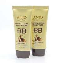 Ange Natural Cover Snail Sun BB Cream SPF50+ PA+++, Ange Natural Cover Snail Sun BB Cream SPF50+ PA+, 50ml, 2 pcs beige