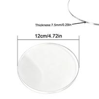 1/10 vnt. apvalus skaidrus akrilo lakštas, apvalūs akrilo diskai „pasidaryk pats“ amatams, skersmuo 30 mm - 150 mm, storis 2/3/5/7,5/9,5 mm 7.5mm 12cm  1pcs