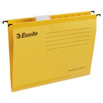 Kartotekiniai vokai Esselte Classic, A4, geltonos spalvos, 25vnt