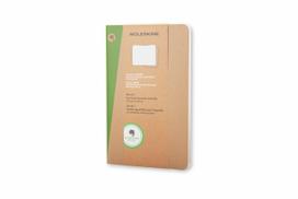Užrašų knygutė Moleskine Evernote 13x21cm, langeliais, minkštu viršeliu, 2vnt/pak, rudos spalvos