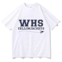 WHS vapsvų marškinėliai Kpop Unisex marškinėliai Vasaros Merch marškinėliai Kpop grynos medvilnės marškinėliai kpop Harajuku spaudinys Viršus marškinėliai Marškinėliai Drabužiai M blue