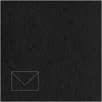 Dekoratyvinis vokas Paper Poetry C7, 110x75mm, 100g, juodos spalvos, 1vnt