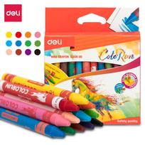 Vaškinės kreidelės DELI Colorun 12 spalvų