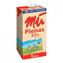 Pienas Mū 3.5%, 1l