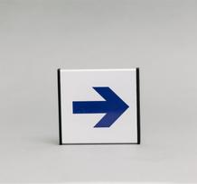 Ženklas informacinis 1.14 Kryptis, 93x93mm !