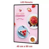 LED rėmelis 400 x 600 mm, juodas