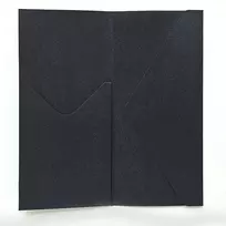 Dekoratyviniai vokai Pearl DL su kišenėle, black (5)