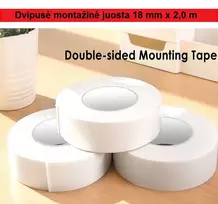 Dvipusė lipni montažinė juosta 18 mm x 2 m