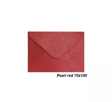 Dekoratyviniai vokai Pearl 70 x 100 red (10)