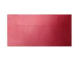 Dekoratyviniai vokai Pearl DL red (10)