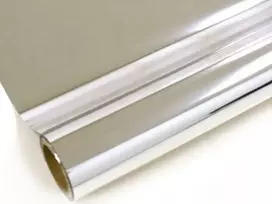 Metalizuojanti folija Crown Roll Leaf rulone, sidabrinė, 122 m