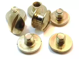 Varžtai knygoms 3,5 mm, žalv. (100 kompl.), žalvariniai
