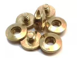 Varžtai knygoms 2 mm, žalv. (100 kompl.), žalvariniai