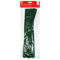 Dekoracija Pom-Pom College 30 cm x 9 mm 10 vnt žalios spalvos