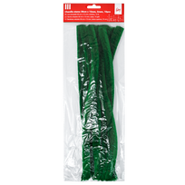 Dekoracija Pom-Pom College 30 cm x 15 mm 10 vnt žalios spalvos