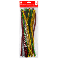 Dekoracija Pom-Pom College 30 cm x 9 mm 30 vnt metalo spalvos