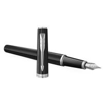 Plunksnakotis Parker Meridian Core, juodos spalvos su chromo apdaila CT, M storis