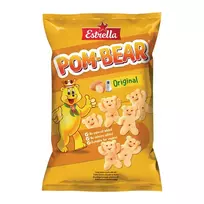 Traškus bulvių užkandis su druska ESTRELLA POM BEAR, 65 g