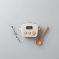 Kitchen Timer Simple Large Display Stopwatch Portable Design Timekeeping Device for Students, smėlis