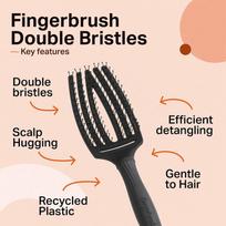 Beautyforsale Olivia Garden Care Iconic Double Bristles Black Medium