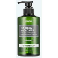 KUNDAL Tea Tree & Macadamia Deep Cleansing Shampoo, White Musk, 500 ml