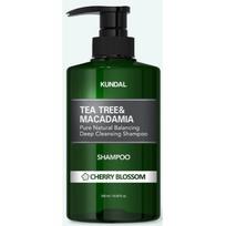 KUNDAL Tea Tree & Macadamia Deep Cleansing Shampoo, Cherry Blossom, 500 ml