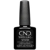 CND SHELLAC VIVID ryškūs geliniai nagų lakai, 7,3 ml | 7 atspalviai – Black Tuxedo