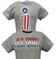 Kurt Angle Jo tiesa #1 Vyriški pilki marškinėliai XL gray