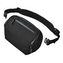 ALPAKA Vertex Pouch Axoflux Shoulder Bag, Sling Bag, Tech Case, Organizer, Handbag for iPad mini, Other Devices, and Small Items, Detachable Strap, black