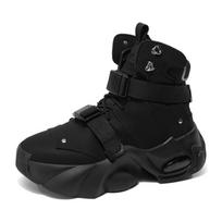Madingi balti aukštakulniai sportbačiai vyrams Atsitiktiniai sportbačiai Patogūs platforminiai batai Vyriški gatvės stiliaus dizainerių batai Zapatillas Hombre 42 black