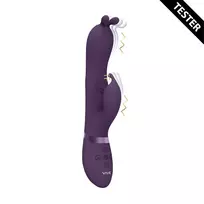 VIVE Gada F1 Bunny Ear Intimate Machine with Pulse Wave Shaft - Purple