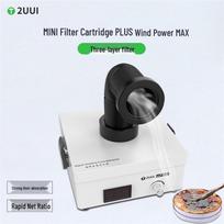 2uul Compact Solder Fume Extractor: Efficient Smoke and Dust Filtration for a Safer Environment 110V Fume Extractor black