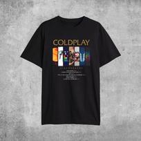 New Shirt Todays Band Coldplay Discography Black T-Shirt S-234XL BO520 XXXXL gray