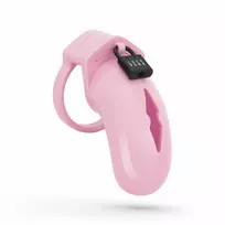 LOCKDOWN Chastity Cage Medium Pink - Secure ABS System & Discreet Fit