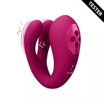 VIVE VIVE049 Triple Action Intimate Device with Dual Prongs & Pulse Wave, Tester
