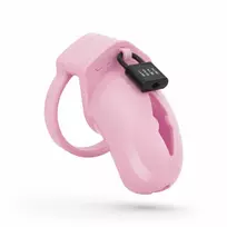 LOCKDOWN Chastity Cage Small Pink - Secure Lightweight Anatomic System