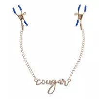 Sportsheets Cougar Gold Finish Adjustable Intimate Clamps 16.5" Chain