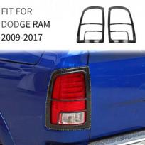 Carbon Fiber Tail Light Lamp Cover Overlay Trim Set For 2009-2017 Dodge Ram 1500 blue