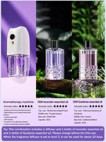 Xiaomi Multi-functional rechargeable portable aroma diffuser essential oil diffuser timer air freshener car home living room bathroom purple