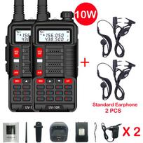 New Baofeng Professional Walkie Talkie UV 10R Plus 128 Channels VHF UHF Dual Band Two Way CB Ham Radio For Hunt Forest City 50KM