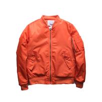 Cross-Border 2024 Autumn/Winter Men's Stand-Up Collar MA1 Pilot Jacket - Thickened Cotton Baseball Coat 4XL red